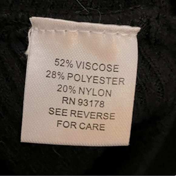 TRUTH by Republic Ribbed Black Dolman Cardigan Size L - Picture 10 of 12